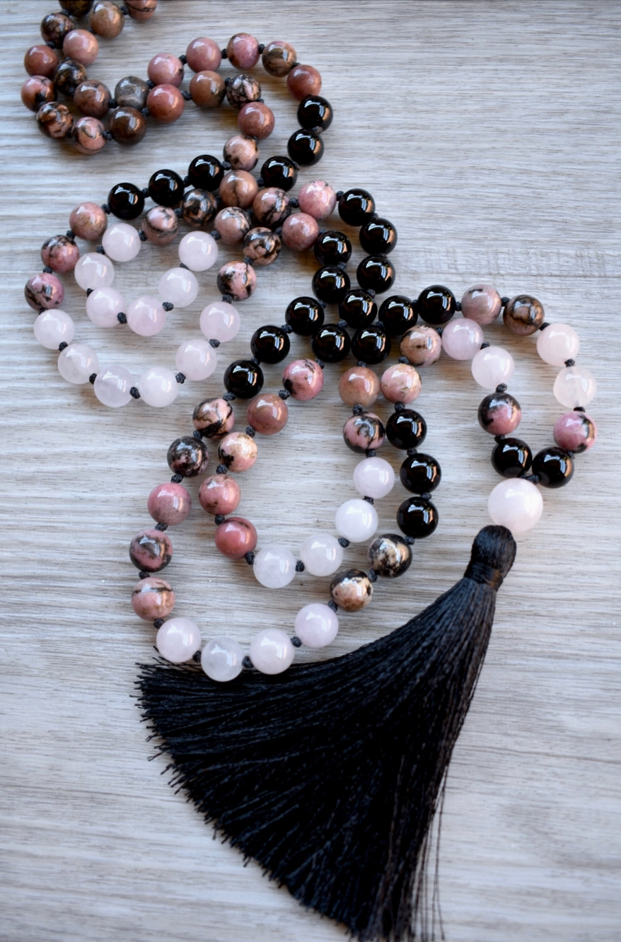 Love Stoned 108 Bead Mala Necklace | Salt and Moon