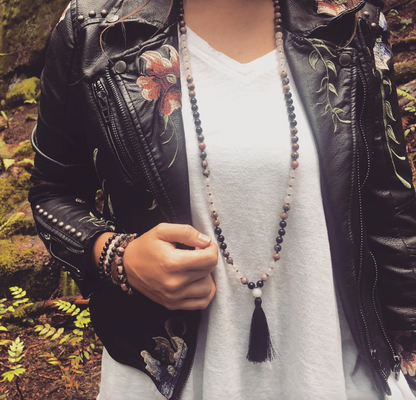 Love Stoned 108 Bead Mala Necklace | Salt and Moon