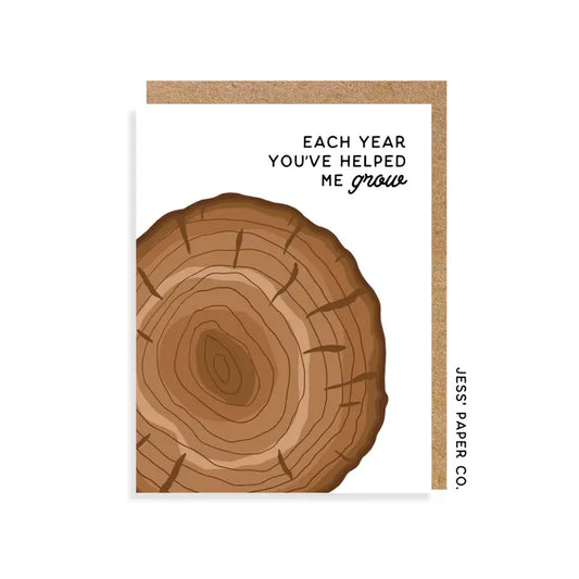 Jess' Paper Co - Tree Trunk Card