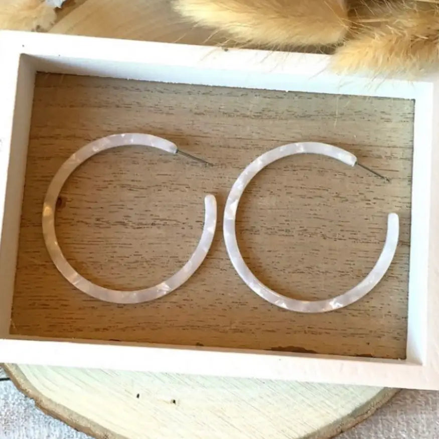 Earrings | Acetate Hoop (Large)