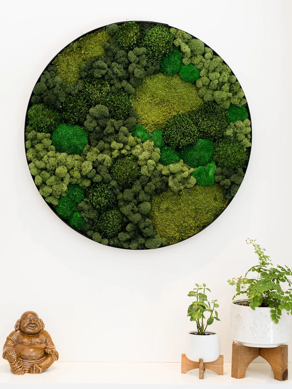 Soul Roots Moss Art Round Frame