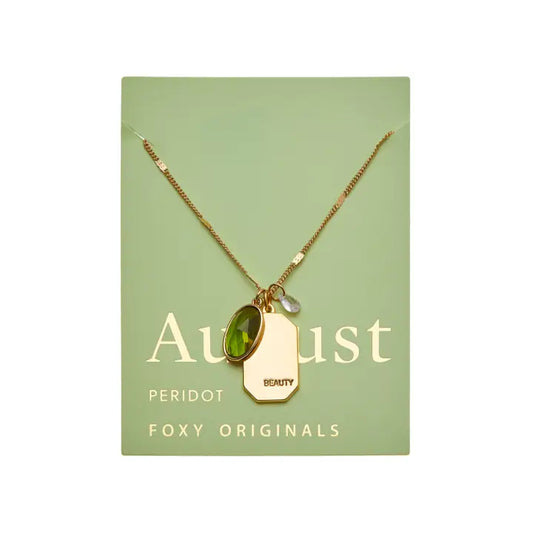 Foxy Originals - August Birthstone Necklace