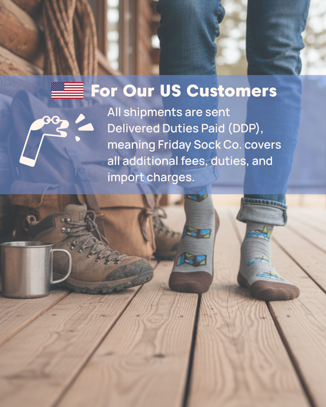 Friday Sock Co. - Women's Mushroom Merino Wool Socks - Comfy Hiking Socks