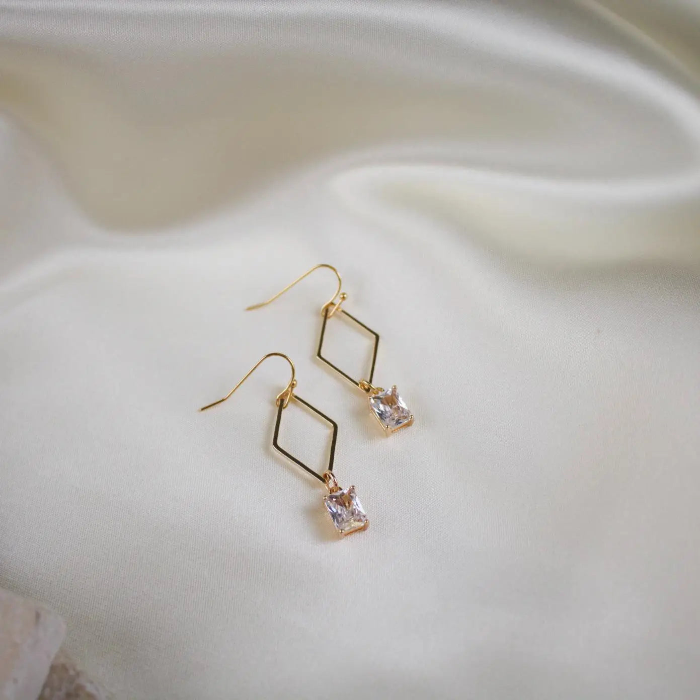 TISH Jewelry // Fiona // Rhinestone Diamond Earrings