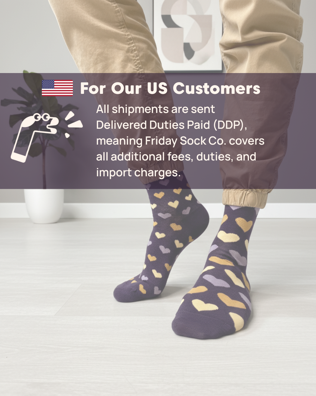 Friday Sock Co. - Men's Mushroom Forest Mid-Calf Socks- Colorful Gift Idea