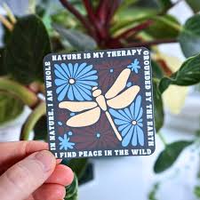 Nature Is My Therapy Sticker | Mental Health Sticker