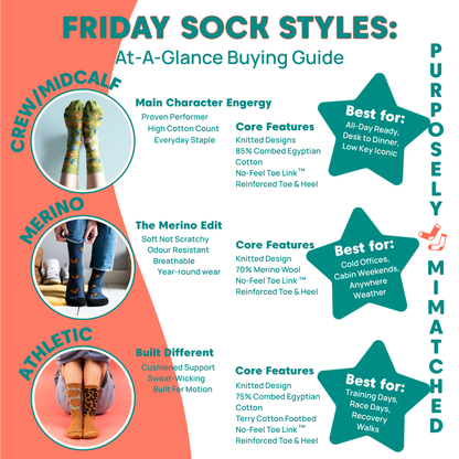 Friday Sock Co. - Women's Bear & Tree Merino Wool Socks - All-Season Comfort