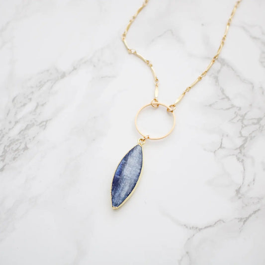 TISH Jewelry // Rhett // Blue Kyanite Necklace