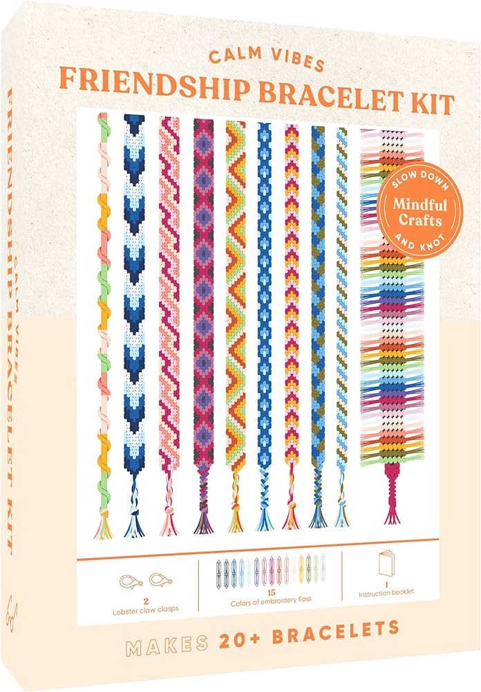 Mindful Crafts: Calm Vibes Friendship Bracelet Kit