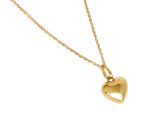 Petite Love Heart Necklace Pvd- Waterproof